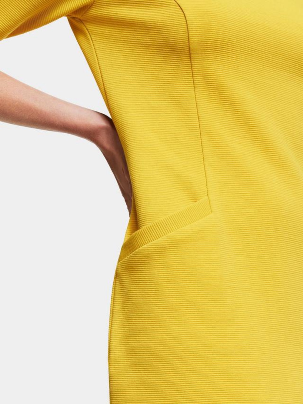 Boden Jasmine Ottoman Dress, Saffron 10L - Picture 5 of 11